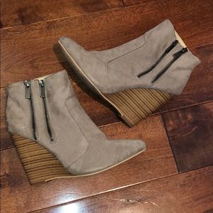 Greyish Taupe Ankle Booties